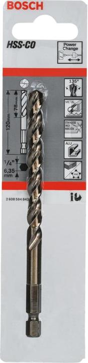 Produktbild Bosch Professional Zubehör Zentrierbohrer HSS-Co, 120 mm (7.15 Millimeter)