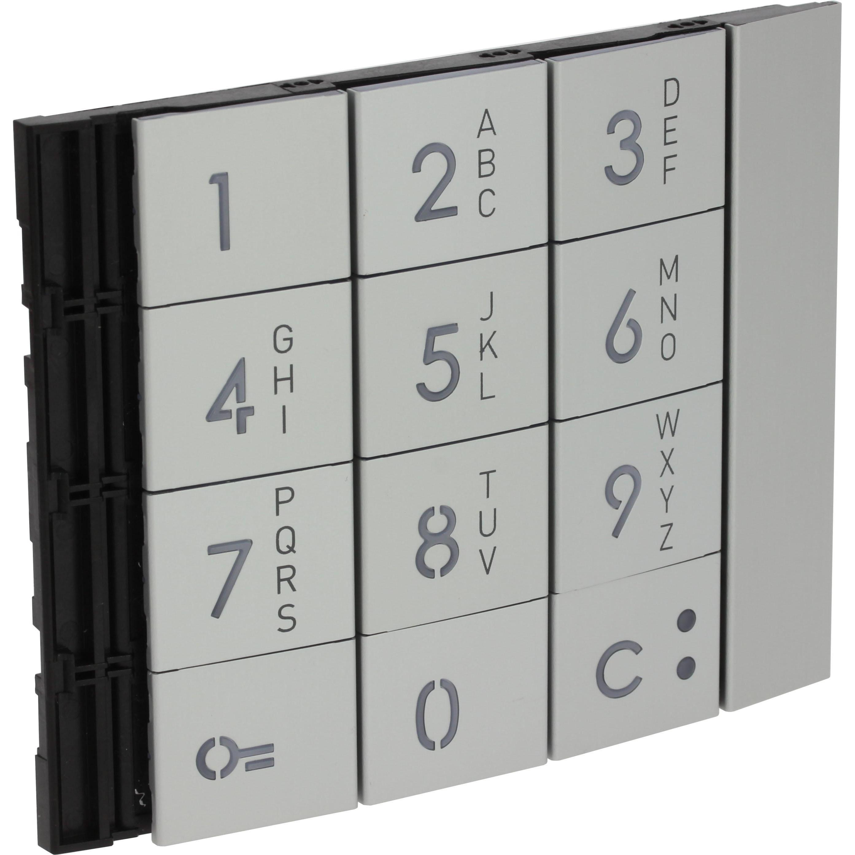 Legrand Frontblende Zehnertastatur Allmetall (Tastatur), Elektronikzubehör + Gehäuse, Silber