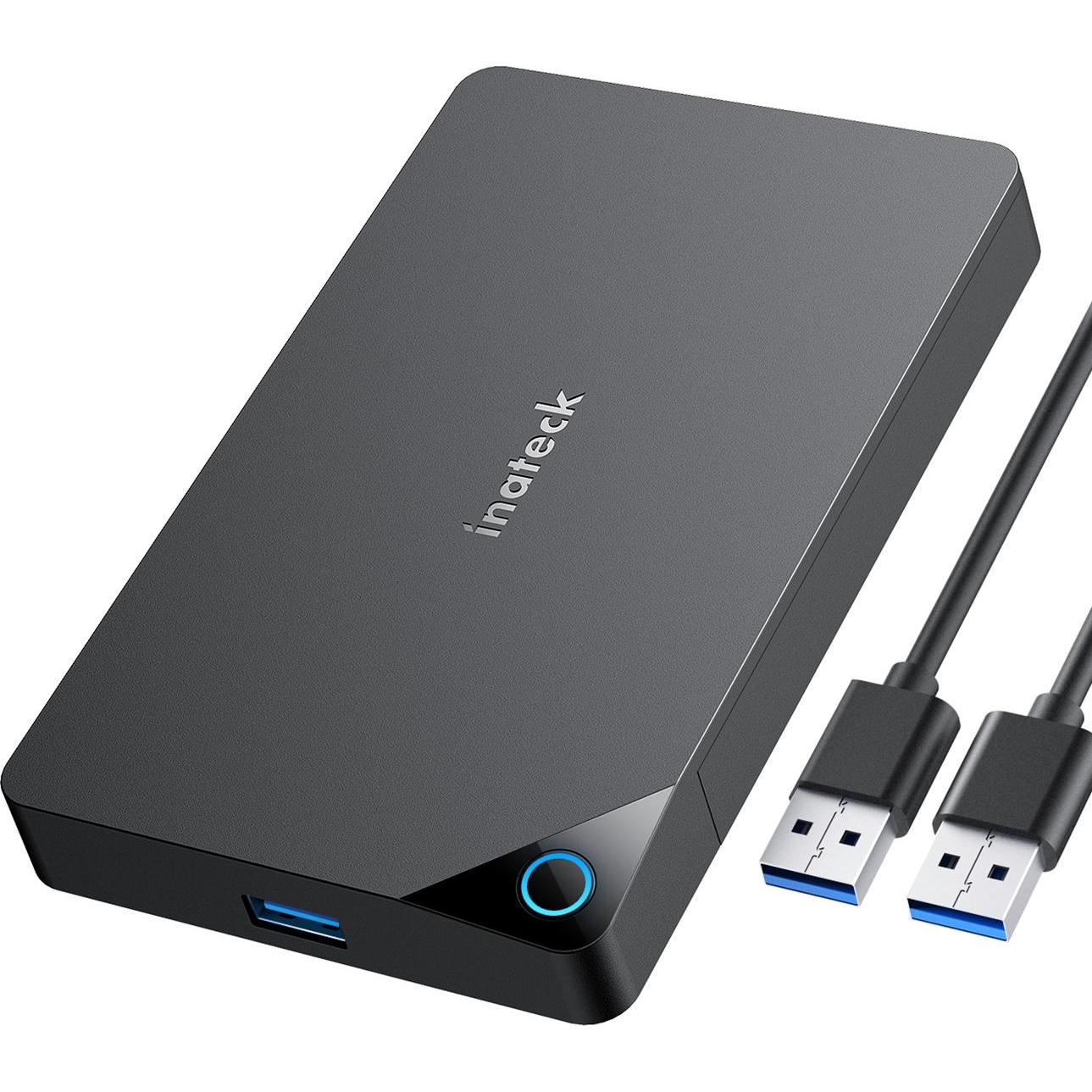 Inateck Festplattengehäuse 2,5" USB 3.0 SATA HDD und SSD (2.5"), Case per hard disk