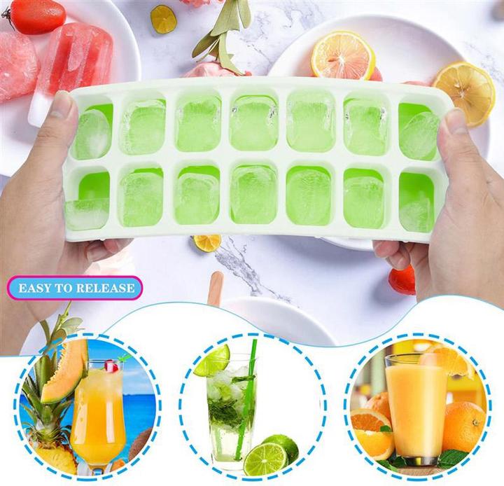 Actual product image Intirilife Ice Cube Moulds - Set of 4 à 14 compartments