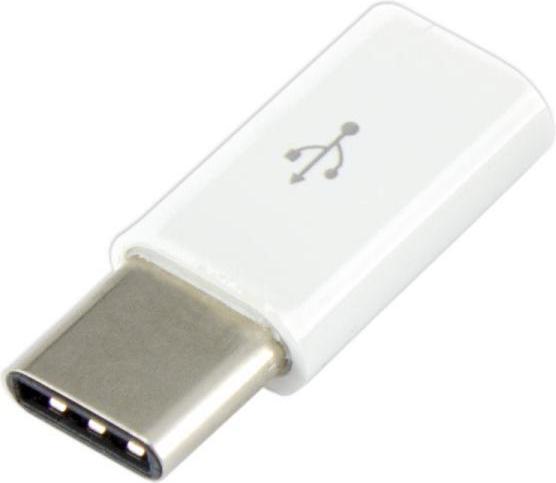 Actual product image Sbox Micro USB 2.0 F. -> TYPE C M. white AD.USB-C W (USB-C, USB-A)