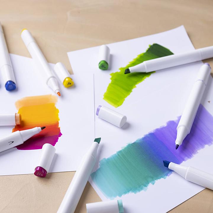 Actual product image Creativ Company Kalligraphiemarker 1+ 8 mm, 48 Stück, Standard-Farben (48x)