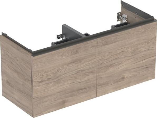 Geberit MobiBette Acanto per lavabo doppio, 2 cassetti e 2 cassetti interni, sospeso, 1184x541x475 m