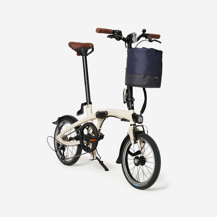 Actual product image Btwin Bike basket foldable polyester 10 l (10 l)