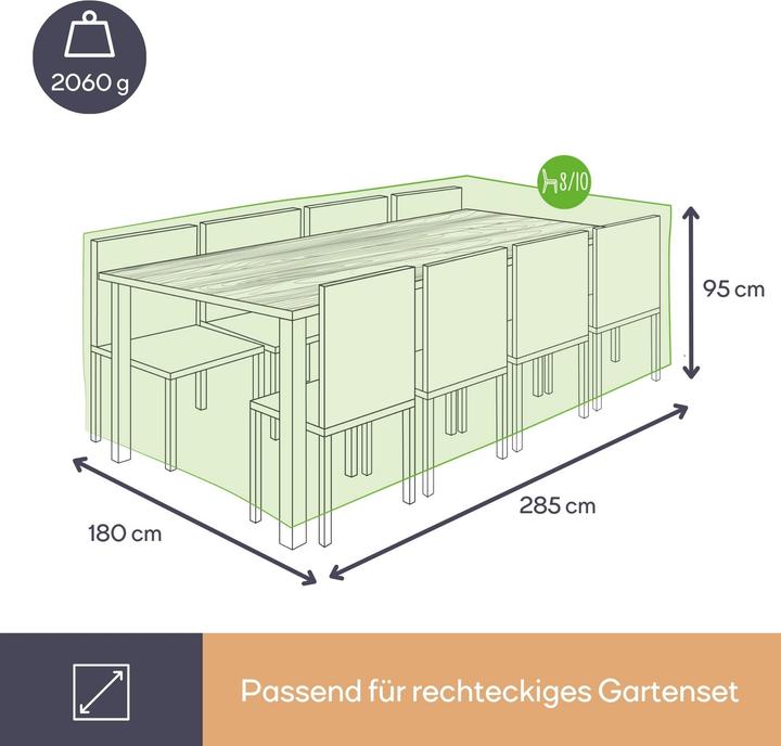 Produktbild Garden Lights Schutzhülle für Rechteckige Sitzgruppe - XL
