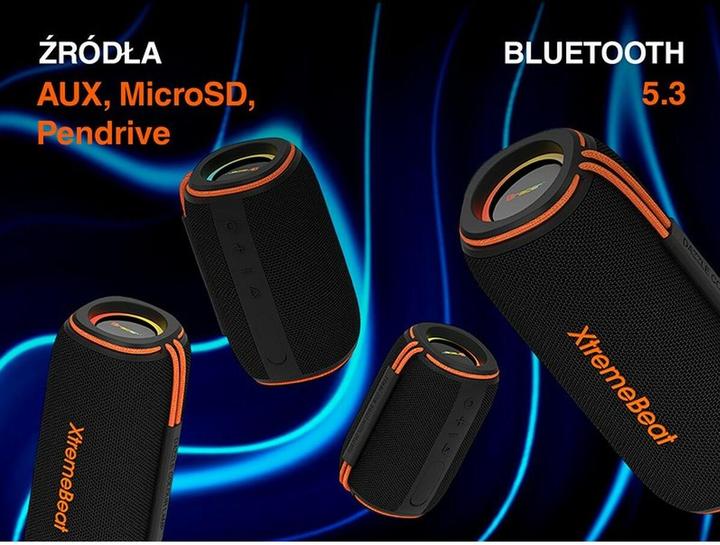 Actual product image Tracer XtremeBeat Ultra TWS Portable Bluetooth Speaker Black 25 W (8 h, USB power delivery)