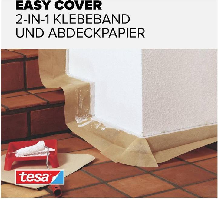 Produktbild tesa EASY COVER Malerfolie UNIVERSAL, aus Papier, Refill Nachfüllrolle