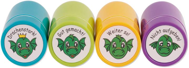 Produktbild TimeTEX TIME TEX Set Dauer-Stempel 62016 Drachen-Gesichter 4 Stück