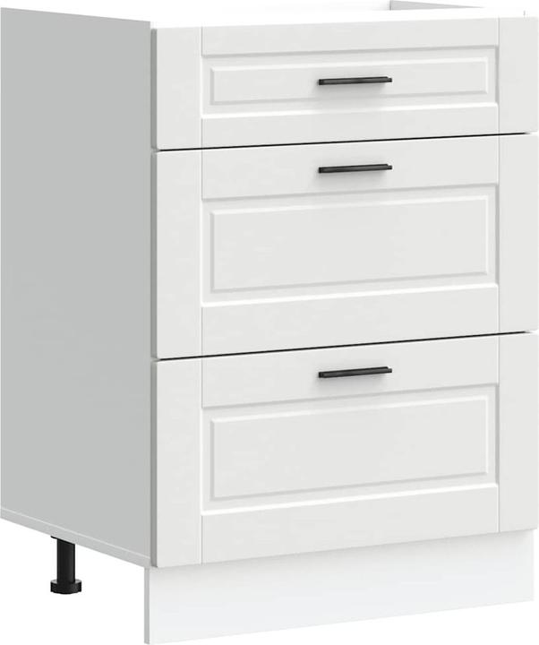 VidaXL Kitchen base unit Porto White Wood-based sink base unit (60 x 46 x 81.5 cm)
