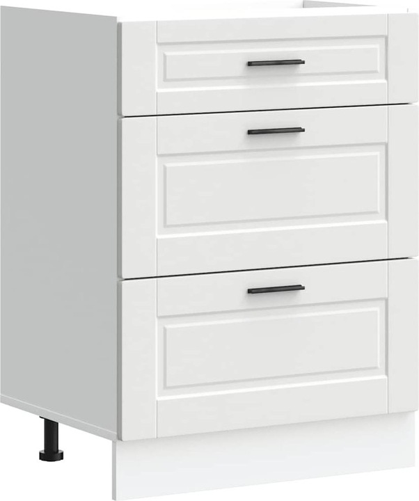 Actual product image VidaXL Kitchen base unit Porto White Wood-based sink base unit (60 x 46 x 81.5 cm)
