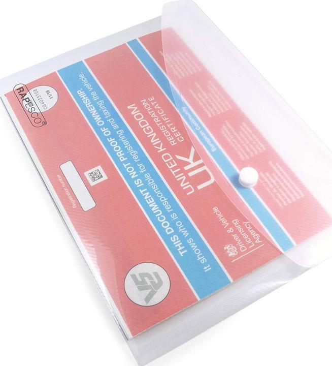 Produktbild Rapesco Dokumentenmappe A5, Transparent, 25 Stück (A5, 25x)