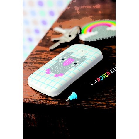 Actual product image Posca Marker PC-3M round tip (Aqua blue, 1.30 mm, 1 x)