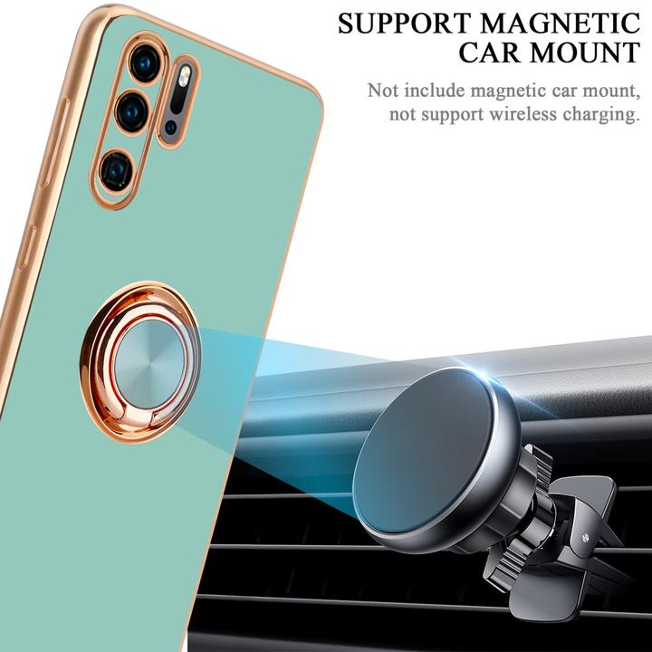 Image du produit Cadorabo Housse pour Huawei P30 PRO en TPU avec protection pour appareil photo et anneau LM089 Style (Huawei P30 Pro)