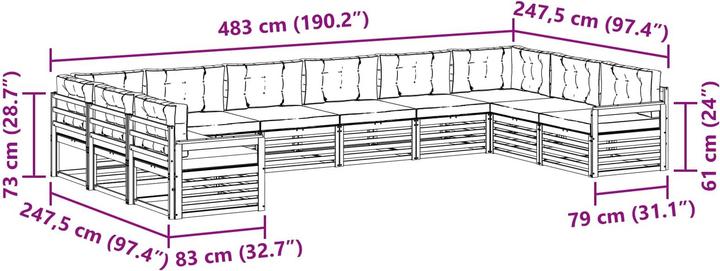 Immagine prodotto vidaXL Outdoor-Sofa