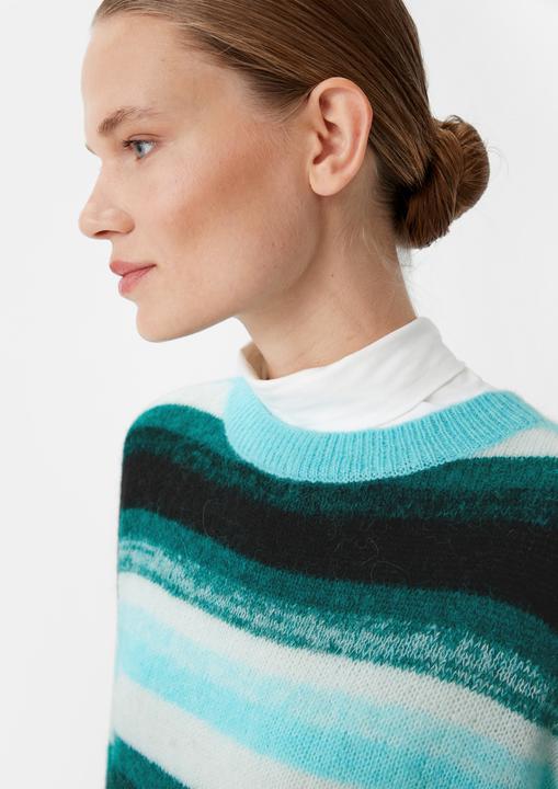 Immagine prodotto Comma Strickpullover Gestreifter Strickpullover aus Alpakamix (34)