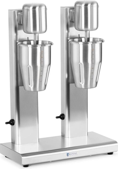 Produktbild Royal Catering Doppel-Milchshaker 2 x 1 l 15.000 U/min Edelstahl Standmixer Hochleistungsmixer (160 W)