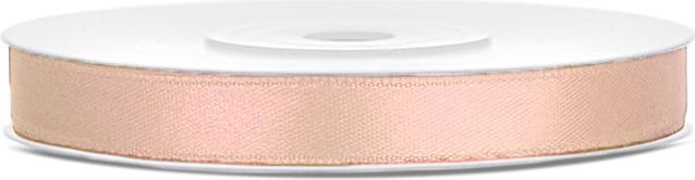 Actual product image Partydeco Satin ribbon, light peach, 6mm/25m (1 pc. / 25 lm) (1 Piece)