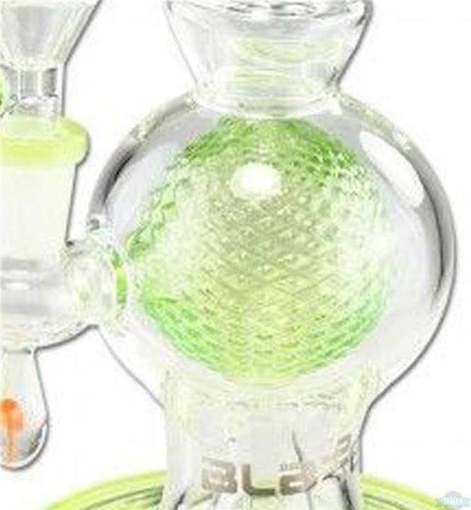 Actual product image Blaze Glass Glass bong golf ball bubbler