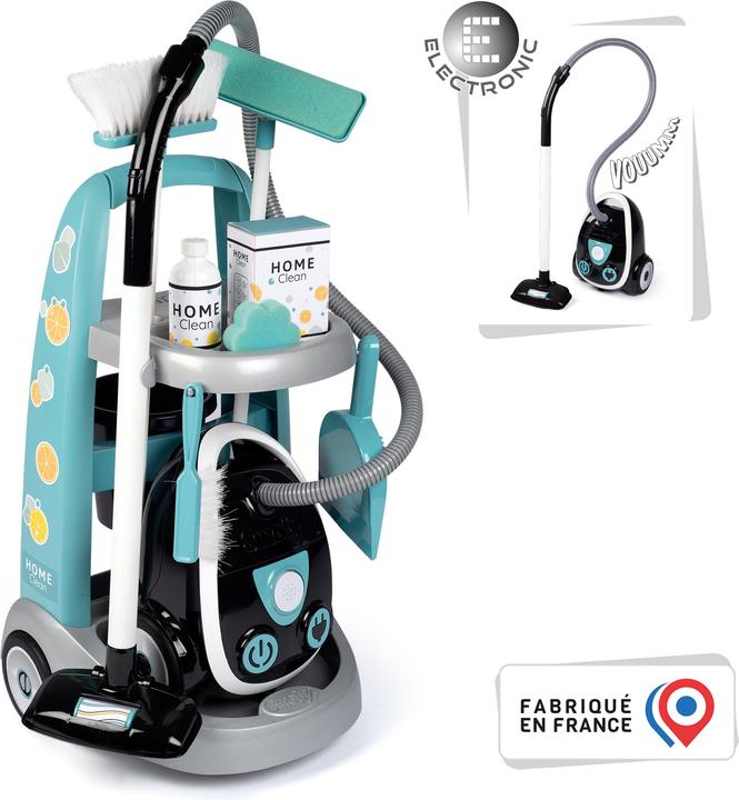 Productafbeelding Smoby Reinigingswagen met stofzuiger, 8-delig.