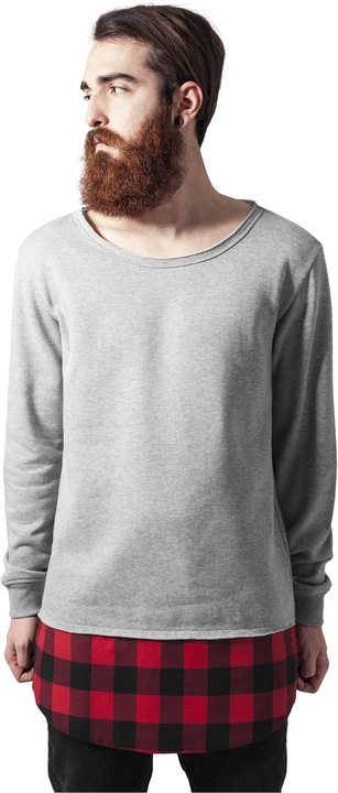 Image du produit Urban Classics Long Flanell Bottom Open Edge Crewneck (L)
