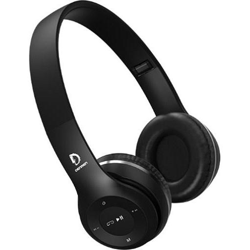 Denmen Cuffie stereo Bluetooth over-ear nere Dl15 (Senza fili), Cuffie, Nero