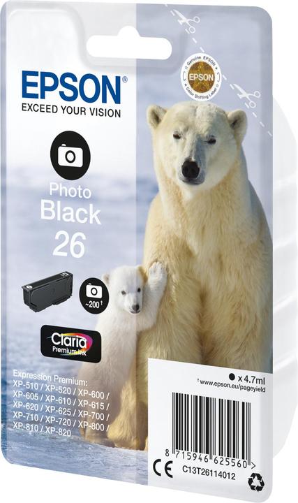 Produktbild Epson 26 Claria Premium (PBK)