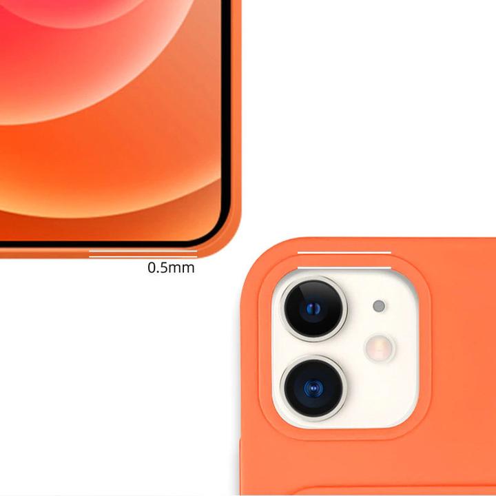 Immagine prodotto Hurtel Portacarte Portafoglio in silicone Portafoglio con slot per carte Documenti per iPhone 12 Pro Max Ar (Apple iPhone 12 Pro Max)