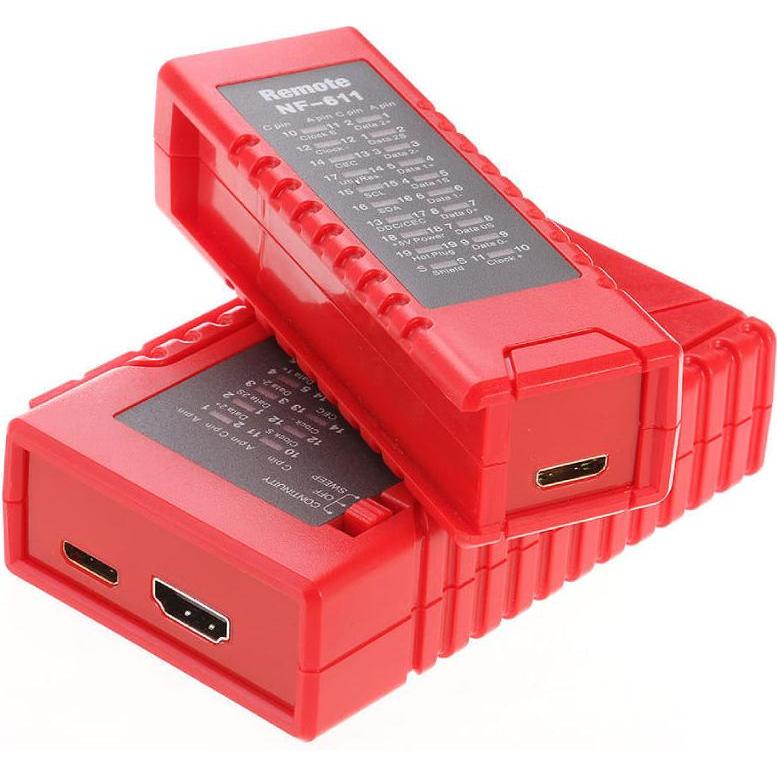 W-Star Tester HDMI WSNF-611, vÄ. mini HDMI, 19 Led diod, banco prova, modulo remoto, Accessori di rete