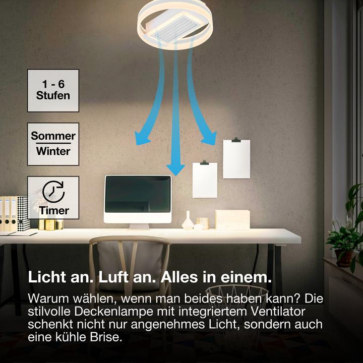 Produktbild Osram LED Deckenleuchte Ceiling fan grill Ring 55W CCT White Dimmbar Tunable White 4099854445552