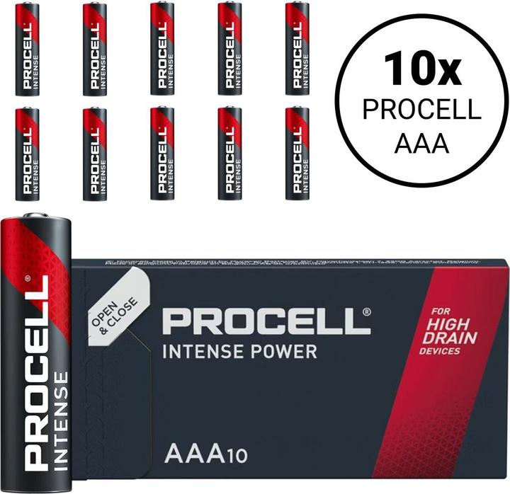 Procell AAA (LR03) Intense - 10 Batterien (10 pcs, AAA, 1223 mAh)