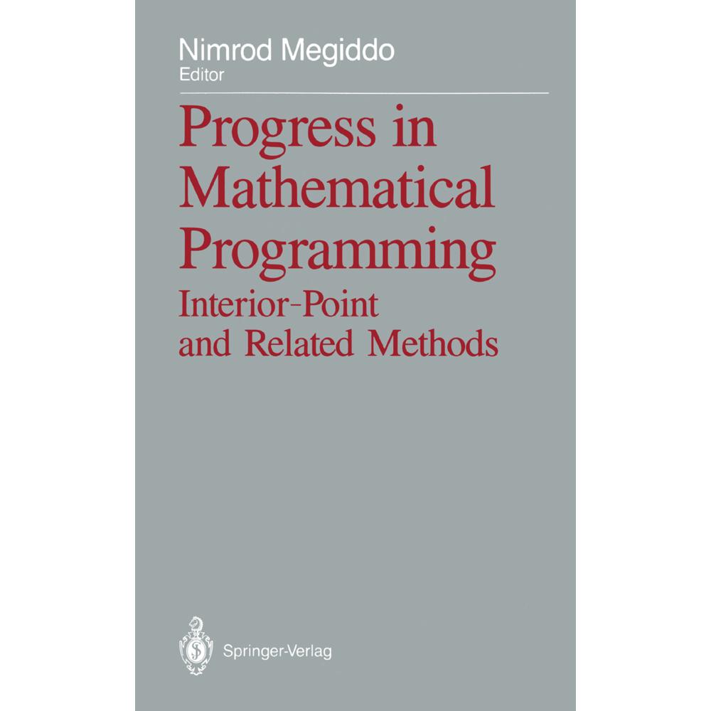 Progress in Mathematical Programming, Fachbücher