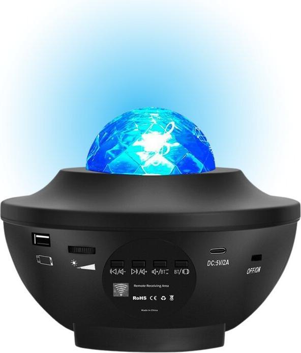 Produktbild Lean Toys Sternprojektor LED-Lampe Bluetooth-Fernbedienung