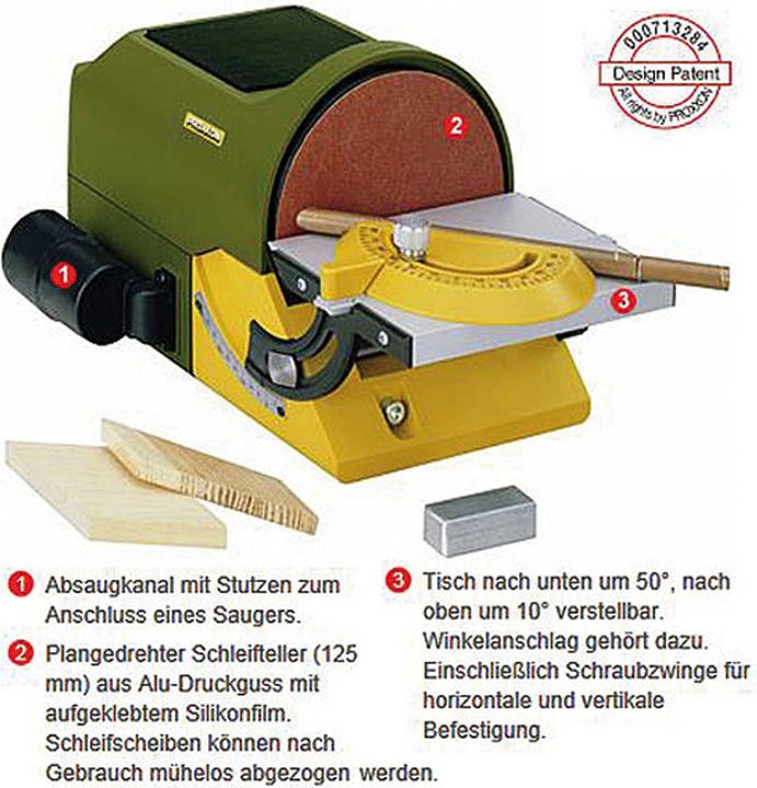 Actual product image Proxxon Disc sander TG 125/E (Disc Sander, 140 W)