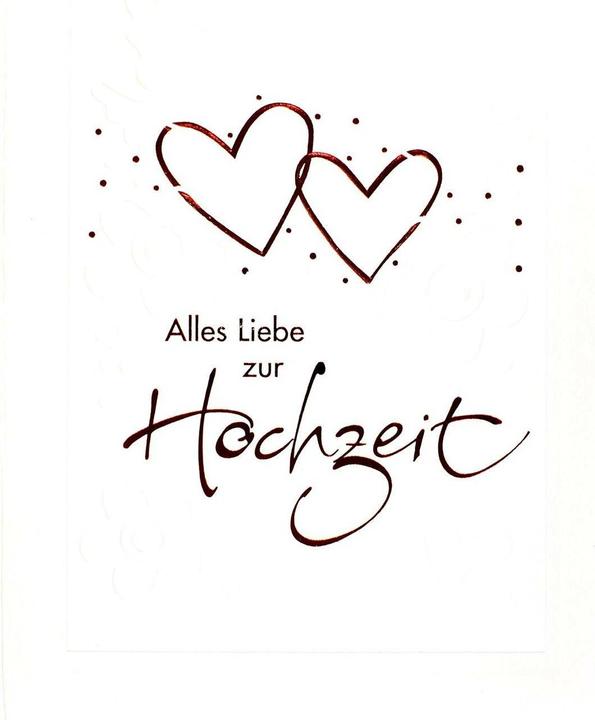 ABC Hochzeitskarte Herz (1 Stk.)