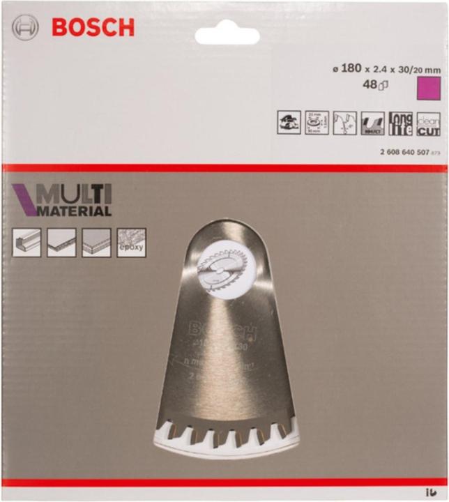 Produktbild Bosch Professional Zubehör PRO Multi Material Kreissägeblatt, 180 x 2,4 x 30 mm