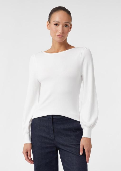 Produktbild Comma Strickpullover Feinstrickpullover mit leichten Ballonärmeln (44)