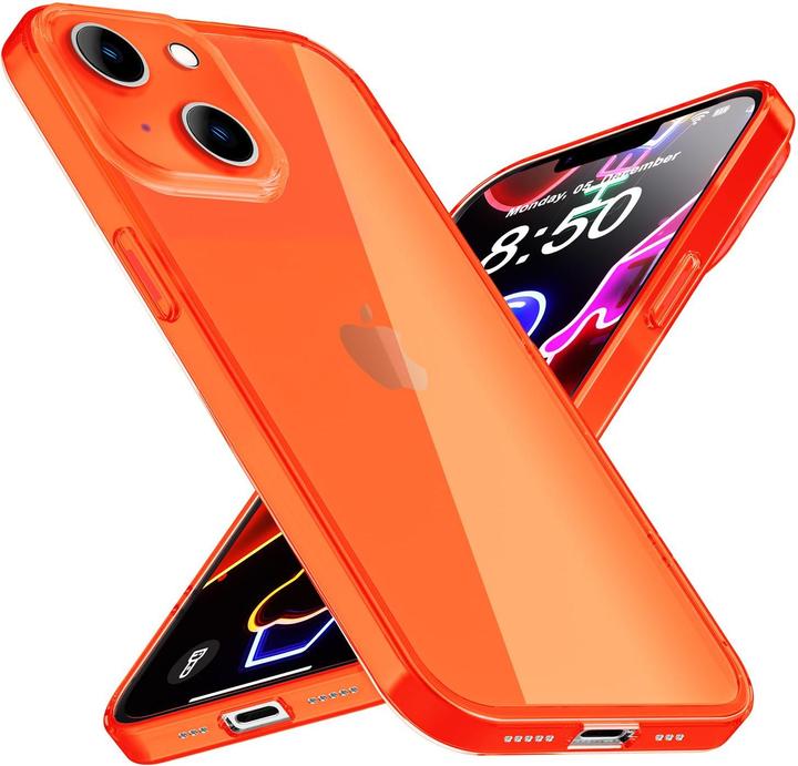 Actual product image Nalia Clear Transparent Neon Silicone Sleeve (Apple iPhone 14)