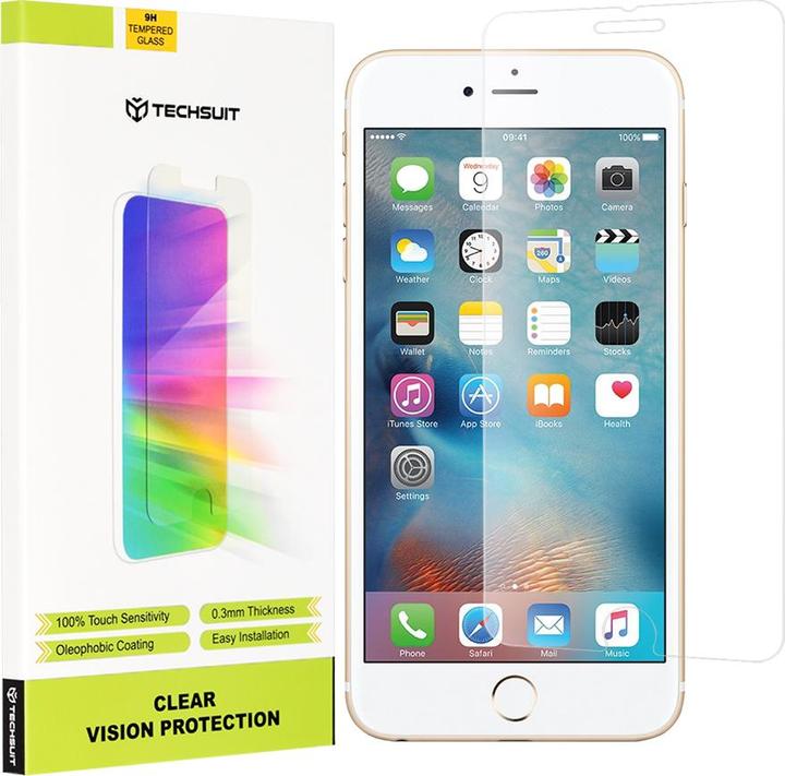 Actual product image Techsuit - Clear Vision Glass - iPhone 6/ iPhone 6S - Transparent (1 Piece, Apple iPhone 6)