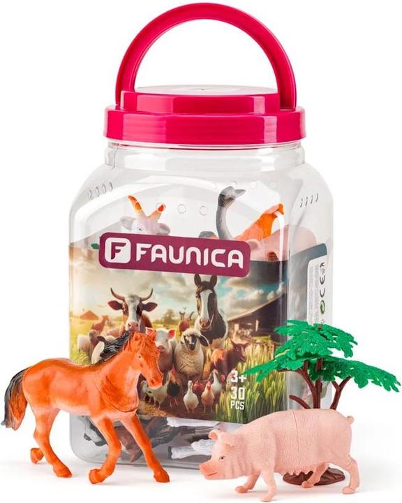 Image du produit Faunica Bauernhoftier-Set im Mega-Eimer
