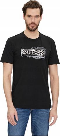 Actual product image Guess SS CN BOX LOGO TEE M4GI26J1314 JBLK L M (M)