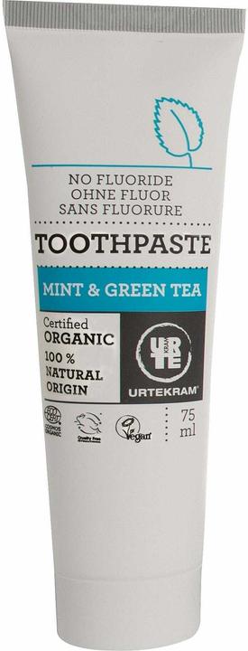 Immagine prodotto Urtekram Dentifricio alla menta e al tè verde biologico (75 ml)
