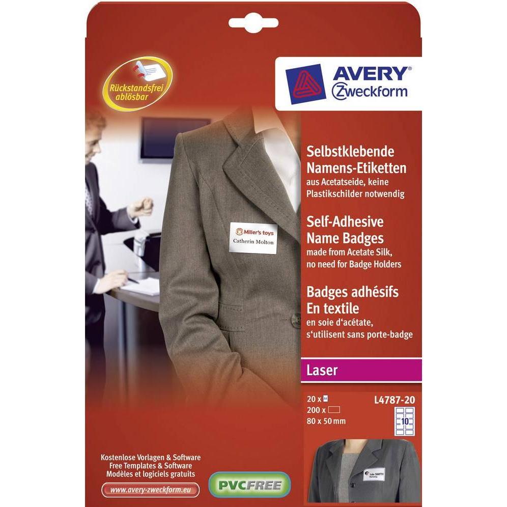 Avery, Etiketten, Namensetiketten