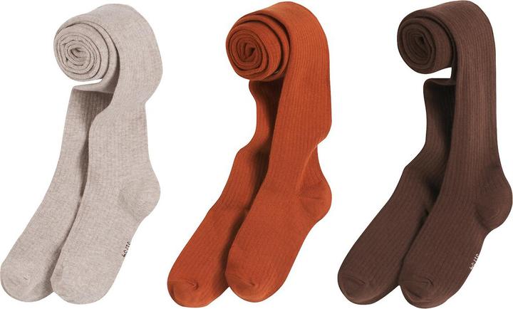 Image du produit La Redoute Collections 3 paires de collants en maille côtelée (164)