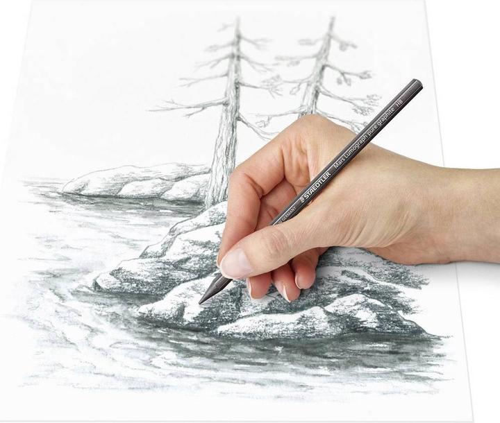 Produktbild Staedtler Mars Lumograph pure graphite 100G Vollgraphitstifte (2 mm, 5B, 6B, 2B, 7B, 4B, 3B, 8B, 12 x)