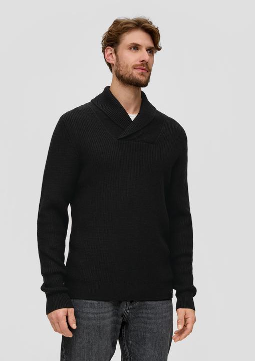 Immagine prodotto s.Oliver Strickpullover Strickpullover mit Schalkragen (XL)