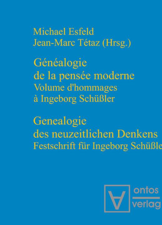 Produktbild Genealogie des neuzeitlichen Denkens / Généalogie de la pensée moderne (Deutsch, 2004)