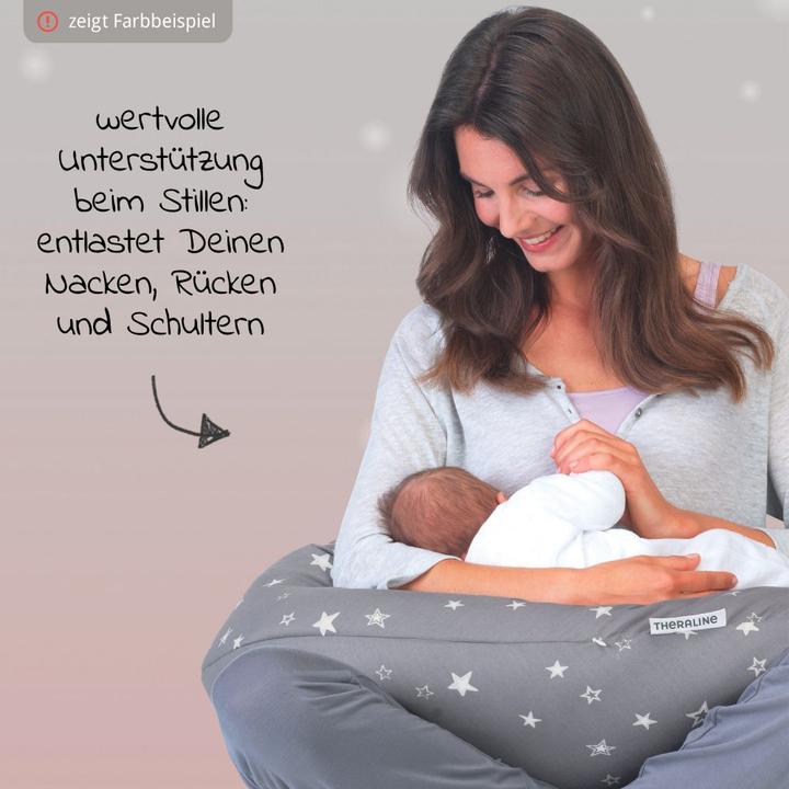 Produktbild Theraline Stillkissen "Das Original" mit Polyester Hohlfaser Füllung inkl. Bezug 190 cm (38 cm)