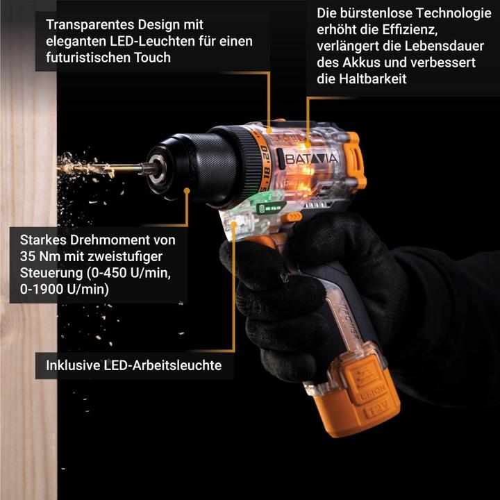 Actual product image Batavia Multifunctional workbench 4-in-1 (Drill driver)