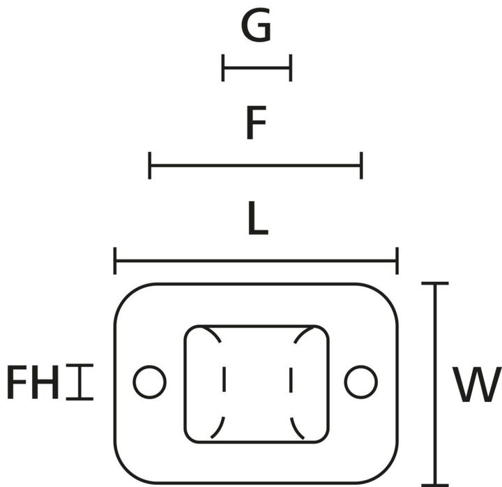 Actual product image HellermannTyton Self Adhesive Cable Tie Base, 8mm (Fixing loops, 32 mm, 100 pcs.)