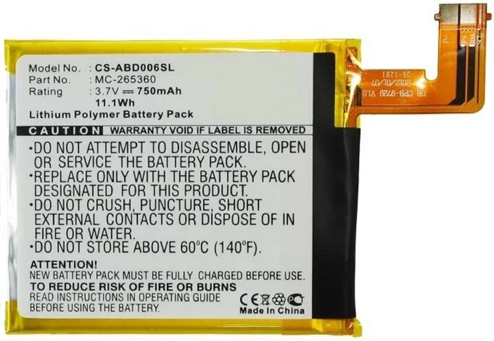 Image du produit AGI Batterie compatible avec Amazon MC-265360 - Batterie - 890 mAh (1 pcs, 890 mAh)